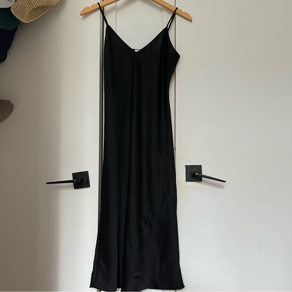 Aritzia Wilfred Satin Only Slip Midi Dress - Picture 2 of 5